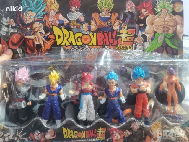 Dragonball Dragon Ball 6 бр пластмасови фигурки играчки за игра и украса торта фигурка, снимка 3 - Фигурки - 41897077