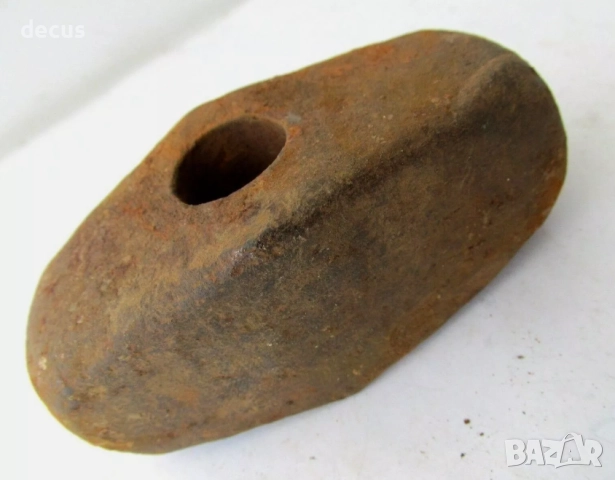 Древна средновековна желязна глава на чук, снимка 4 - Антикварни и старинни предмети - 51456517