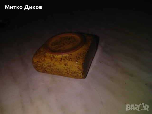 Мраморен пепелник нов 65х65мм и Н3см, снимка 5 - Други стоки за дома - 52944037