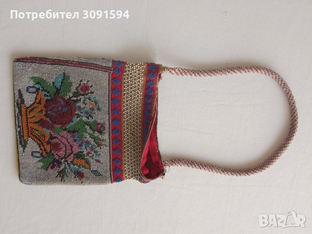  Рядка находка Стара дамски чанта от мъниста  , снимка 13 - Други ценни предмети - 40812366