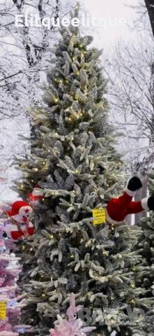 Коледна елха с вградени лампички по връхчетата, снимка 7 - Други - 52217815