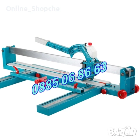 Релсова машина за рязане на плочки с лазер 1200 мм с 2 бр. ножчета