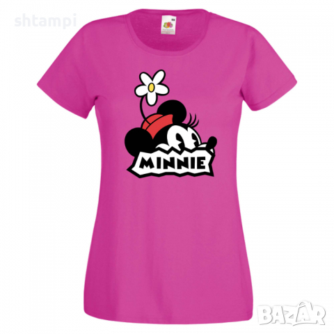 Дамска тениска Minnie Подарък,Изненада,Рожден ден,, снимка 8 - Тениски - 36530891