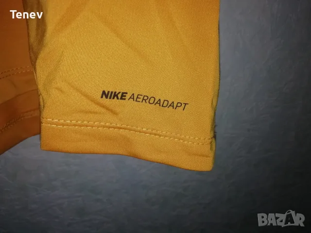 Nike Pro AeroAdapt нова оригинална жълта мъжка тренировъчна тениска фланелка размер М , снимка 7 - Тениски - 56215963