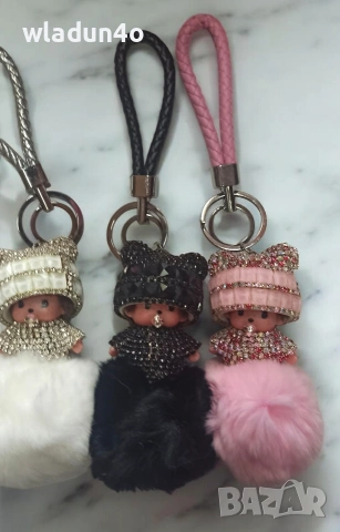 Monchhichi Пухкав ключодържател-8е, снимка 3 - Други - 50051238