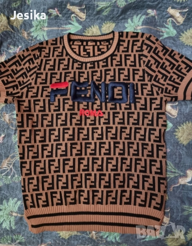 Блуза с къс ръкав FENDI