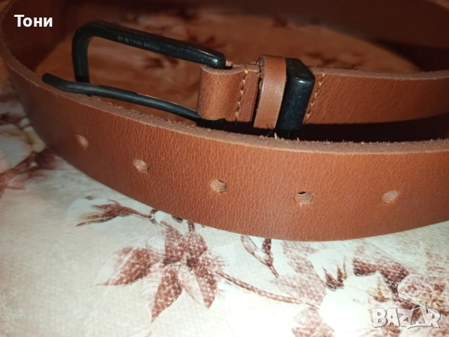 G-STAR Оригинал Нов Мъжки Колан Изцяло от Естествена Кожа с Етикет 95см. , снимка 13 - Колани - 53930945
