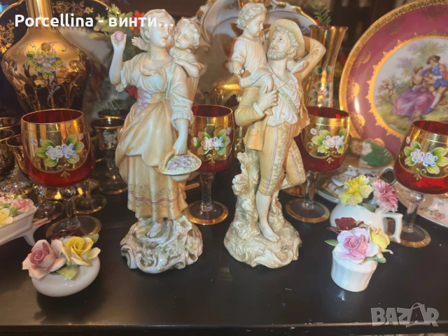 Volkstedt Germany Richard Eckert & Co. Circa 1894 - “Семейството” немска неописуема красота и класа