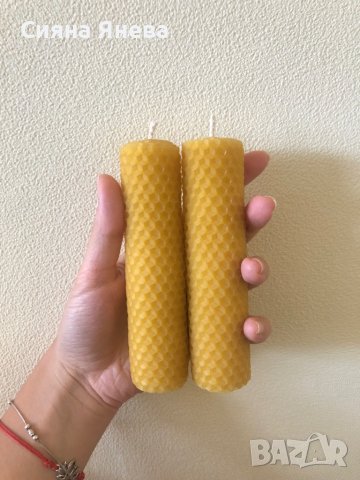 Свещи от чист пчелен восък, снимка 4 - Други стоки за дома - 37534479