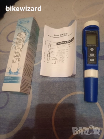 Homcoice pH хлоромер за басейн 5-в-1, pH хлор ORP H₂ НОВ, снимка 4 - Други инструменти - 52642340