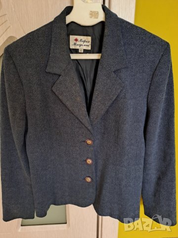 Дамско зимно сако сивосиньо Мария Магдалена размер №46, снимка 5 - Сака - 38315481