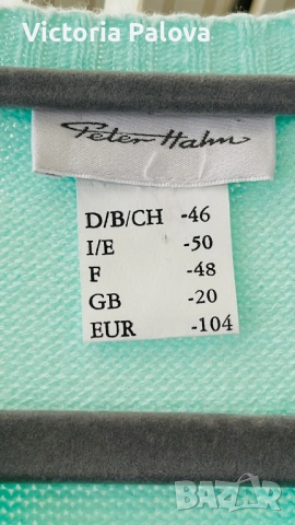 Красива блуза PETER HAHN мента, снимка 3 - Корсети, бюстиета, топове - 53256118