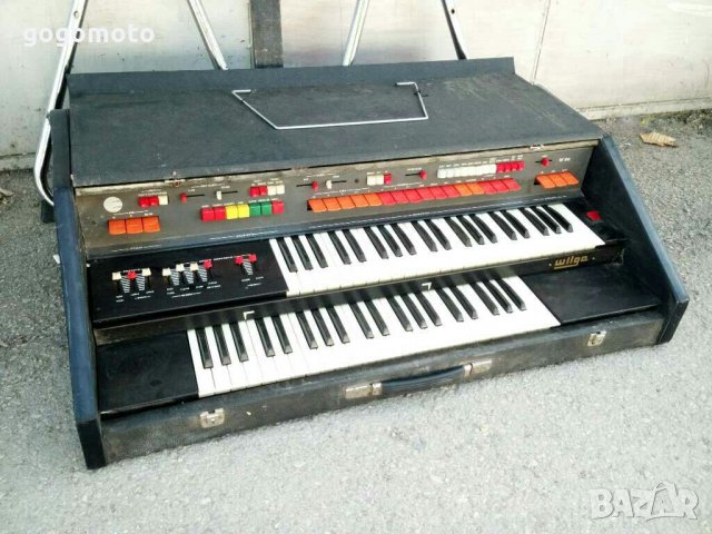 стар, ретро, винтидж професионален електронен синтезатор -орган WILGA, клавир, ел. орган, пиано, снимка 18 - Пиана - 30150553
