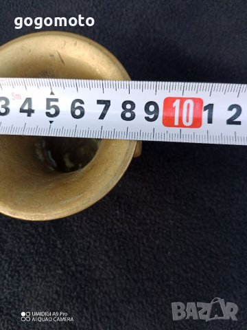 Стара, старинна бронзова чаша, хаванче Арт, Antique 18th Century Bronze Mortar and Pestle , снимка 14 - Други ценни предмети - 37691858