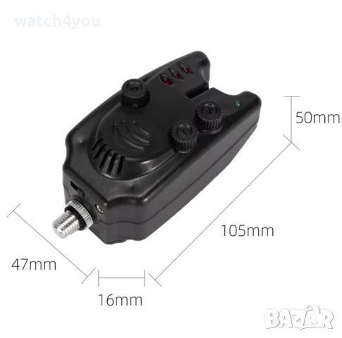 НОВ КОМПЛЕКТ СИГНАЛИЗАТОРИ ЗА ВЪДИЦА. ОБТЕГАЧИ. ЕЛЕКТРОННИ СИГНАЛИЗАТОРИ. СИГНАЛИЗАТОРИ ЗА КЪЛВАНЕ , снимка 4 - Такъми - 48975177