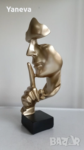 " Мълчанието е злато " , абстрактна статуетка , снимка 3 - Статуетки - 53191724