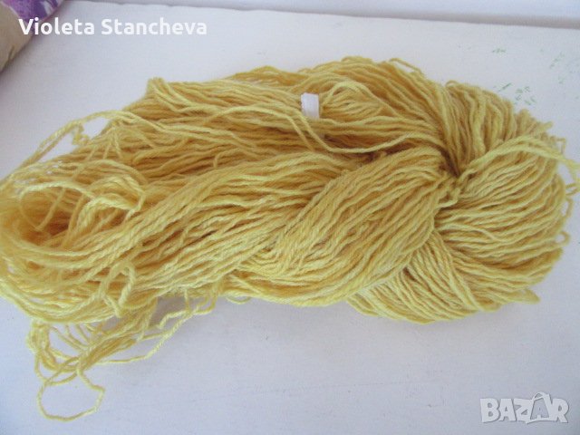 ЖЪЛТА ВЪЛНЕНА ПРЕЖДА , снимка 4 - Други - 30908110