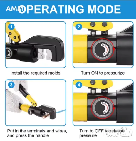 Хидравлични кербовачни клещи, снимка 5 - Клещи - 50367201