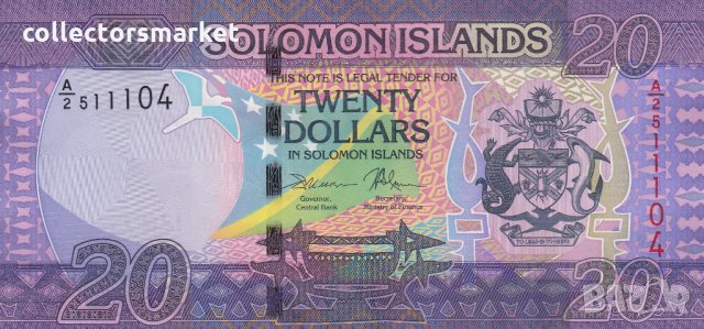 20 долара 2017, Соломонови острови