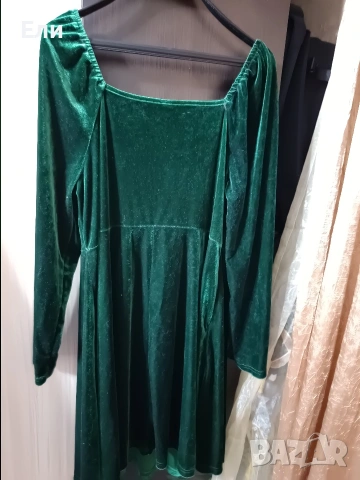 Плюшена рокля , снимка 2 - Рокли - 53057028