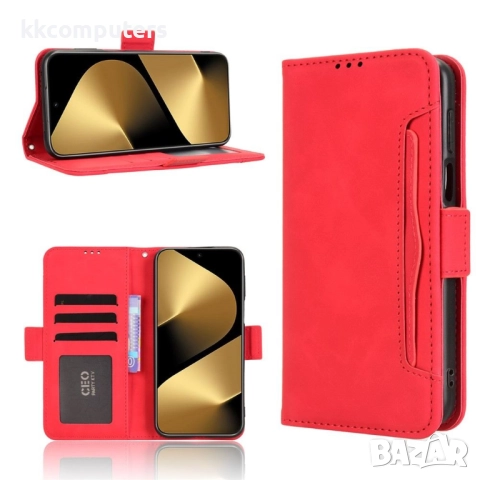 Huawei Pura 80 Ultra Magnetic Wallet Кожен Калъф и Протектор, Слот за Карти (Черен, Тъмносин, Червен, снимка 2 - Калъфи, кейсове - 51961169