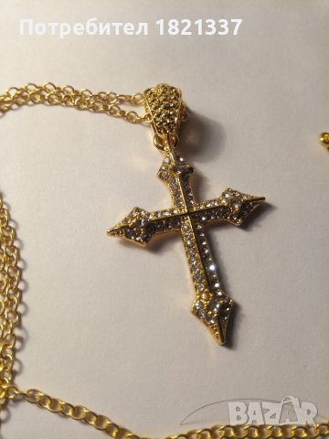Колие с кръст , снимка 5 - Колиета, медальони, синджири - 39376469