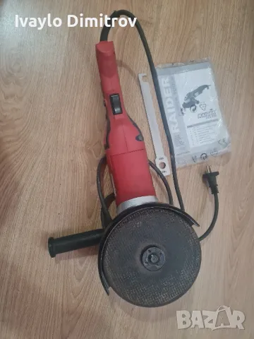 Ъглошлайф Raider RD-AG10T, 180 мм, 1400 W с подарък, 5-6 нови диска, снимка 2 - Други инструменти - 47682870