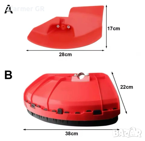 Предпазител за бензинов тример храсторез моторна коса Защитен корпус, снимка 6 - Градинска техника - 54181393