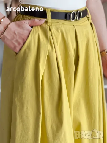 Дамска пола-панталон с колан FLOWES, 3цвята , снимка 9 - Панталони - 49611726