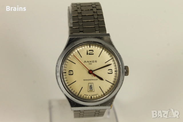 1950's ANKER 100 Стар Немски Ръчен Часовник, снимка 2 - Антикварни и старинни предмети - 52278806