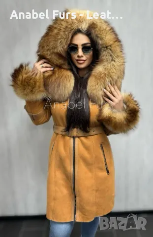 Дамски палта от естествена кожа и естествен косъм, снимка 12 - Палта, манта - 47766121