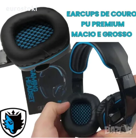 Геймърски слушалки за SADES SA-708 GT, кабелни стерео слушалки с микрофон, жак 3.5 мм, снимка 3 - Слушалки за компютър - 56184847