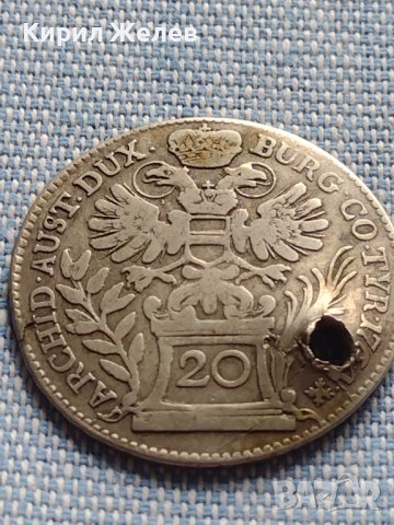 Сребърна монета 20 кройцера 1764г. Мария Терезия Виена Свещена Римска Империя 13618, снимка 11 - Нумизматика и бонистика - 42899895