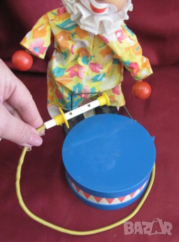 70-те Детска Играчка Клоун механизирана, снимка 7 - Антикварни и старинни предмети - 37030686
