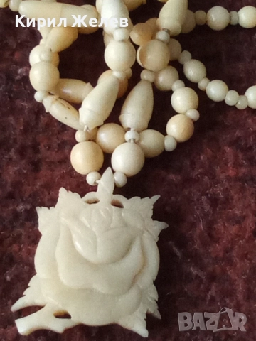 Огърлица гердан от слонова кост 51910, снимка 4 - Колиета, медальони, синджири - 52195938