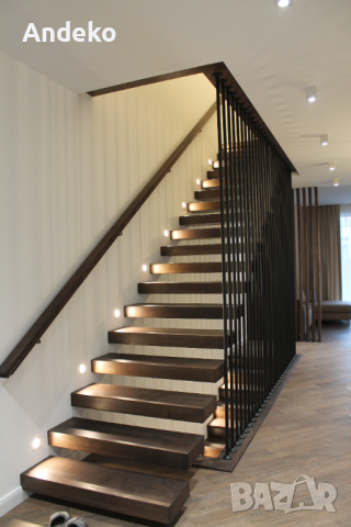 Стъпала и стълби от дърво - дъб, бук, бор
