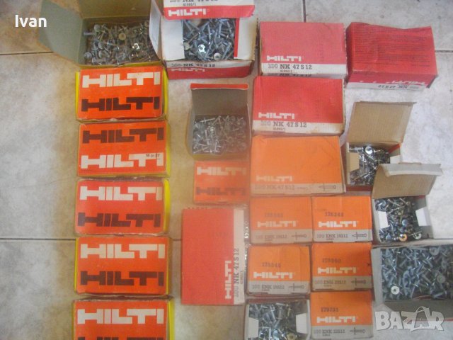 Пирони HILTI За Модели DX 100L-DX 400B-DX 450-За Бърз Монтаж Със Заряд/Капса-Пирон Хилти-Кутия 100бр