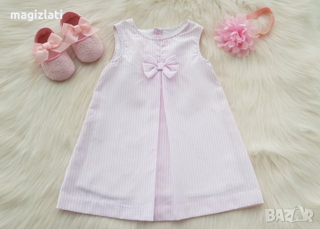 Нова детска рокля John Lewis буйки и аксесоар за коса  6-9 месеца , снимка 7 - Бебешки рокли - 33721441