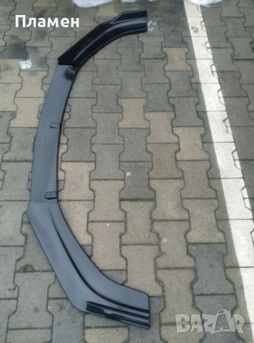 Преден лип спойлер универсален 3 части ЧЕРЕН – нож за броня, тунинг, splitter, за всички автомобили, снимка 13 - Аксесоари и консумативи - 47420502