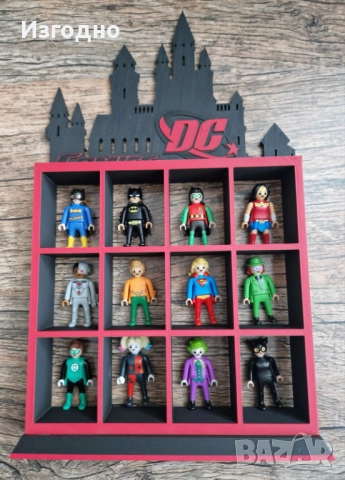 Kinder Playmobil стойка / поставка / дисплей за фигурки Киндер DC Comics, снимка 5 - Играчки за стая - 51982821