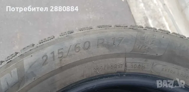 Продавам зимни гуми MICHELIN ALPIN 6 215/60 R17, снимка 3 - Гуми и джанти - 56054346