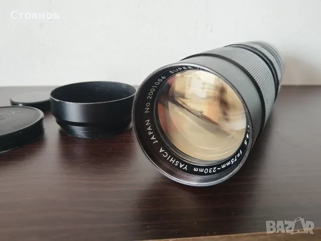Обектив YASHICA Auto Yashinon Zoom 75-230mm f/4.5 M42 Japan, снимка 2 - Обективи и филтри - 56243551