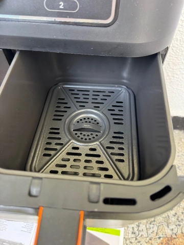 ДВУЗОНОВ Фритюрник с Горещ Въздух Ninja AF400EU Foodi MAX Dual Zone Air Fryer 9.5L 2470W Еър Фрайер!, снимка 5 - Фритюрници - 54305835