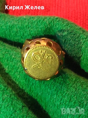 СТАРИНЕН МЕСИНГОВ РЪЧНО МАЙСТОРСКИ ИЗРАБОТЕН ПРЪСТЕН от ДИНАР РЯДЪК за КОЛЕКЦИЯ 26724, снимка 2 - Антикварни и старинни предмети - 36771603
