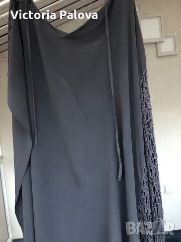 Модерна туника(рокля)с ресни,коприна, снимка 4 - Рокли - 29703075