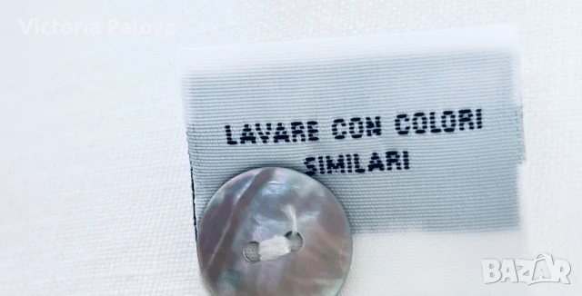 Бяла ленена риза ALESSIA LEON модерен дизайн, снимка 8 - Ризи - 50444283