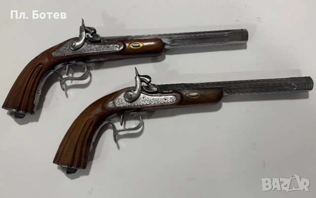 Чифт капсулни пистолети, снимка 3 - Антикварни и старинни предмети - 52457329