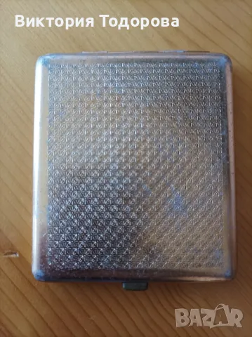 Ретро СССР юбилейна, алуминиева табакера, снимка 3 - Антикварни и старинни предмети - 50087968