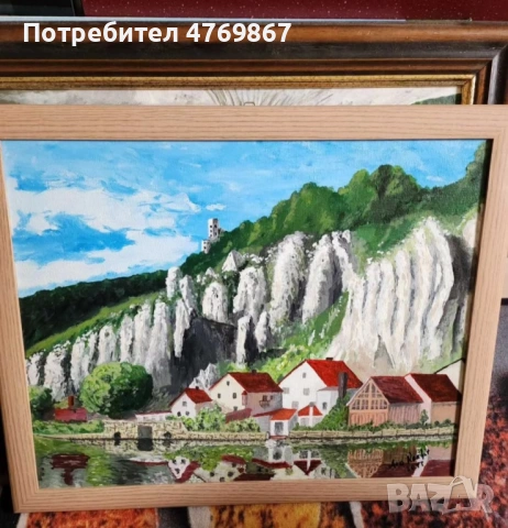 Картина в дървена рамка