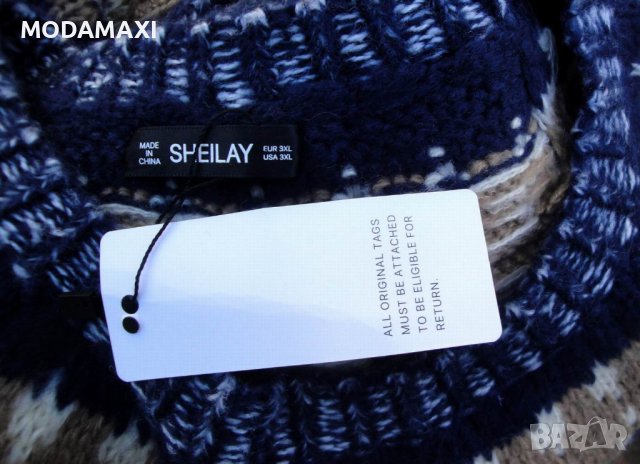 3XL Нов пуловер Sheilay , снимка 7 - Блузи с дълъг ръкав и пуловери - 39784979